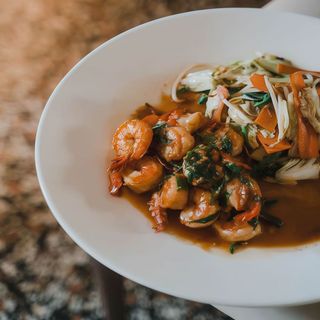 Langostinos teppanyaki 