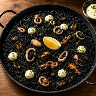 Arroz negro con alioli XL