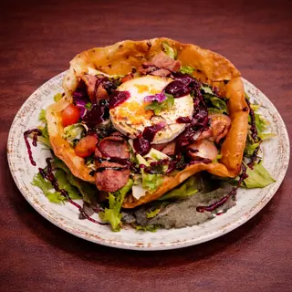 Ensalada de queso de cabra y nueces