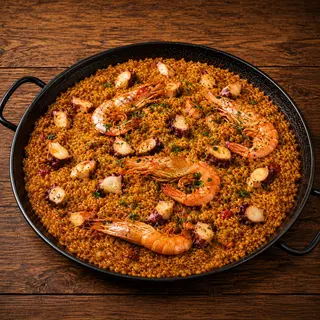 Arroz de pulpo y gambón XL