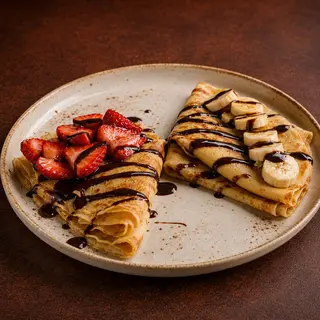 Crepe casero de nutella con fruta