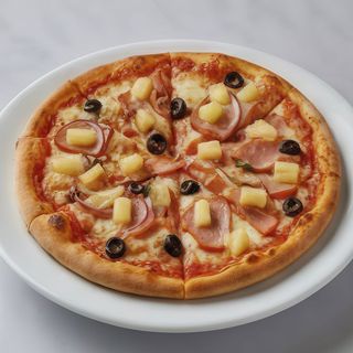 Pizza hawaiana (familiar)