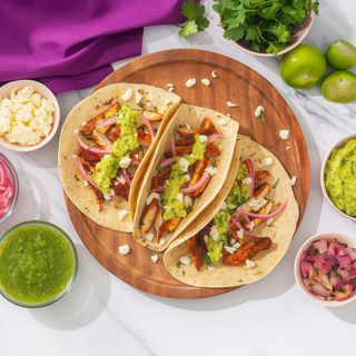 Taco de pollo gratinado