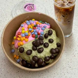 Donatella + Iced Latte