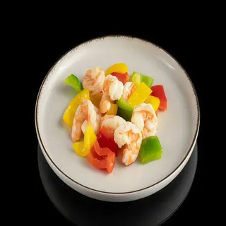 Gambas con verduras素菜虾仁