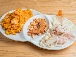 Duo de Cerviche+ Arroz con mariscos