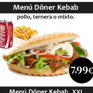 Menú doner kebab