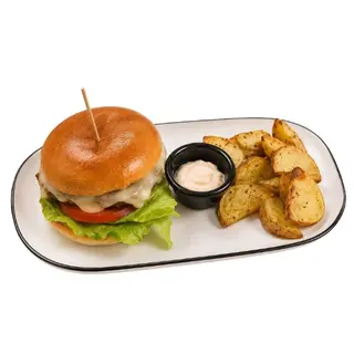 Hamburguesa De Chuletón Con Queso