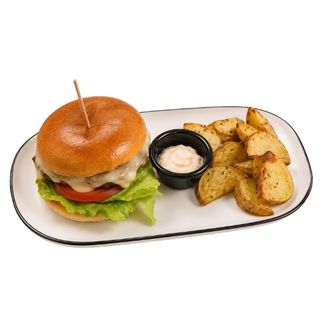 Hamburguesa De Chuletón Con Queso