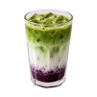 Iced Blueberry Matcha Latte
