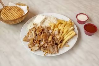Menú Plato Con Arroz Y Patatas