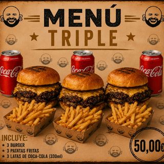 Menú Triple