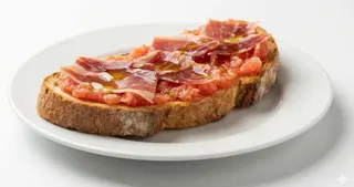 Mollete Con Jamón Ibérico (Media)