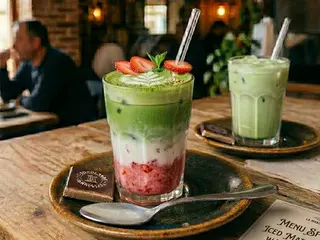 Ice Matcha Latte Con Sabores