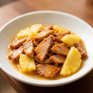 Pato con piña