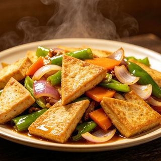 Tofu con salsa de soja