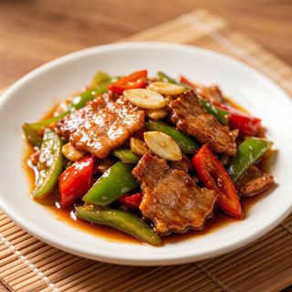 Cerdo con salsa picante