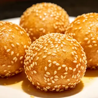 Bolas de sésamo fritas (4u)