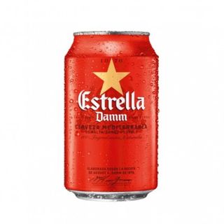 Estrella Damm Cerveza lata 33 cl.