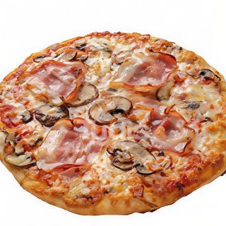 Pizza bacon portobello