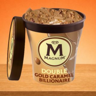 Tarrina Magnum Double Gold Carameli Billionaire 440 Ml.