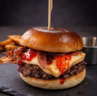 Hamburguesa La Chicharrera
