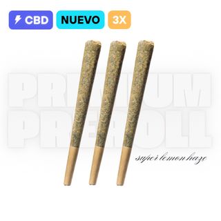 3X Preroll Premium - Super Lemon Haze 1g