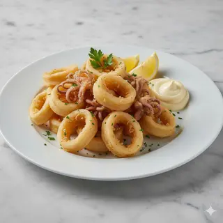 Rabas de calamar fritas