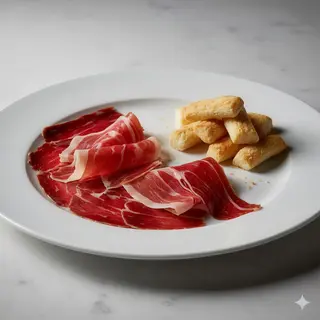 Jamón ibérico con picos
