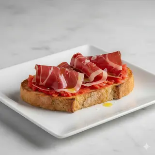 Tosta de jamón ibérico