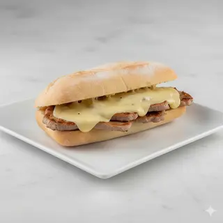 Bocadillo de lomo con queso