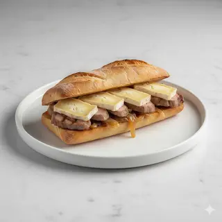 Bocadillo de solomillo íbérico (cerdo)
