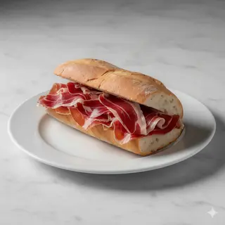 Bocadillo de jamón ibérico