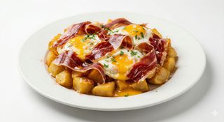 Huevos Rotos Con Jamón Ibérico