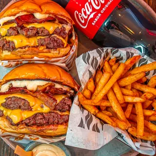 Burger box with cola