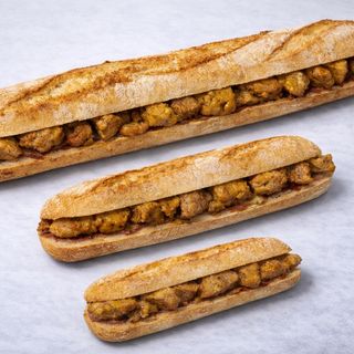 Bocadillo Caliente De Pincho De Cerdo