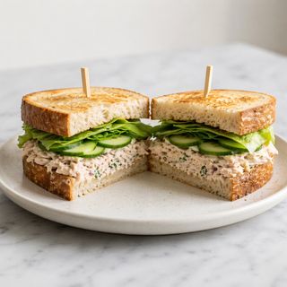 Sándwich cangrejo pepino