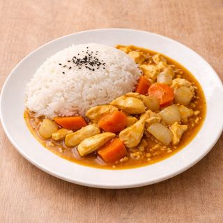 Arroz Blanco Con Pollo Al Curry
