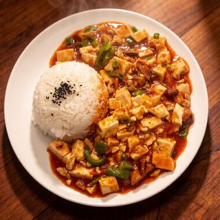 Arroz Blanco Con Mapo Tofu
