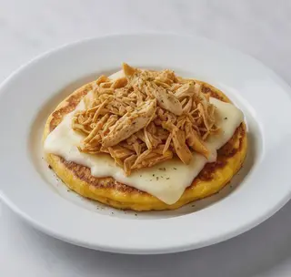 Cachapas Grande Con Queso Y Pollo