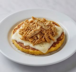 Cachapas Grande Con Queso Y Pollo