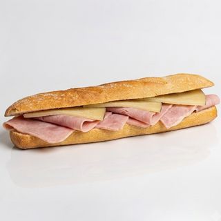 Bocadillo jamon y queso