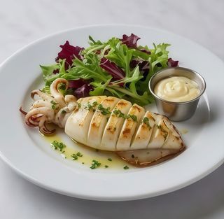 Sepia Con Ensalada