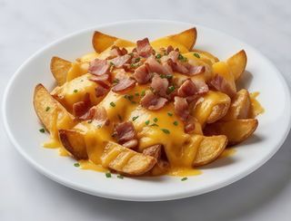 Patatas Con Cheese Y Bacon