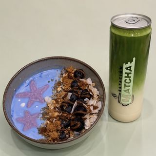 Matcha latte 355ml + bowl oceano