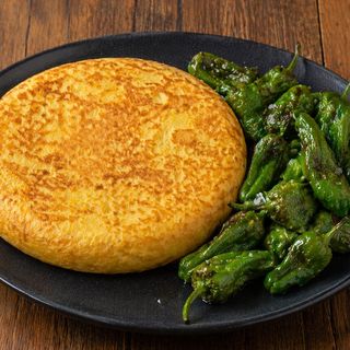Spanish Omelette & Padrón Peppers Combo