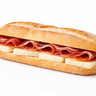 Bocadillo de Jamón Serrano y Queso Manchego