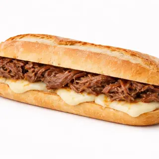 Bocadillo de Mechada con Queso Blanco