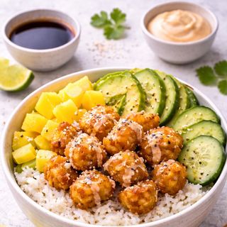 Crispy Chicken Poke Bowl