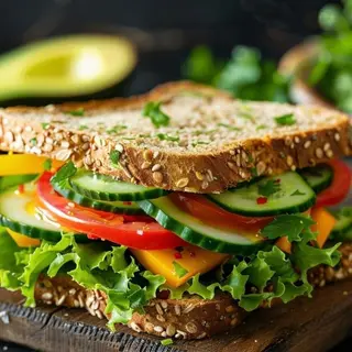 Club sándwich vegetariano